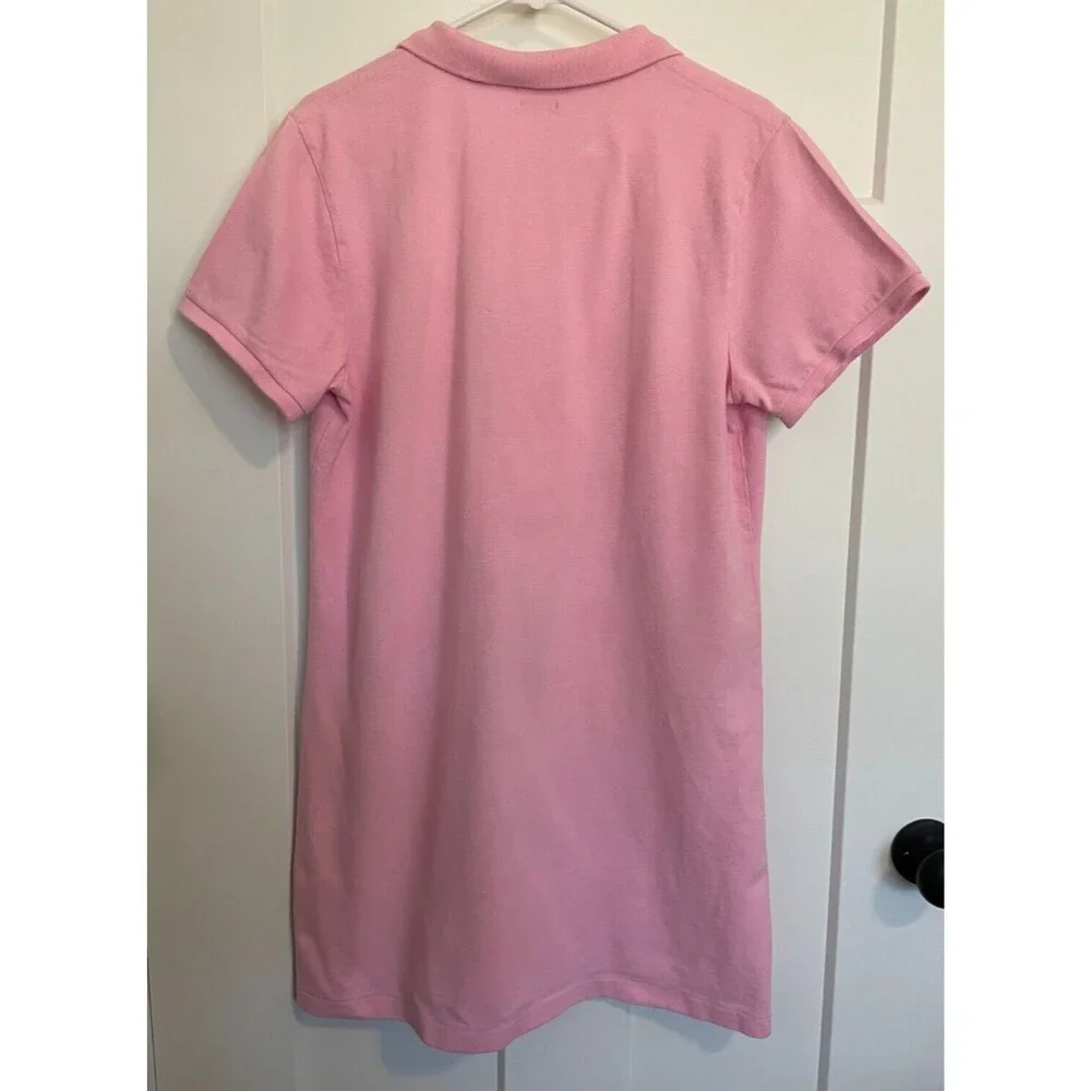 POLO RALPH LAUREN Girls DRESS Short Sleeves PINK Mesh Mini Size XL